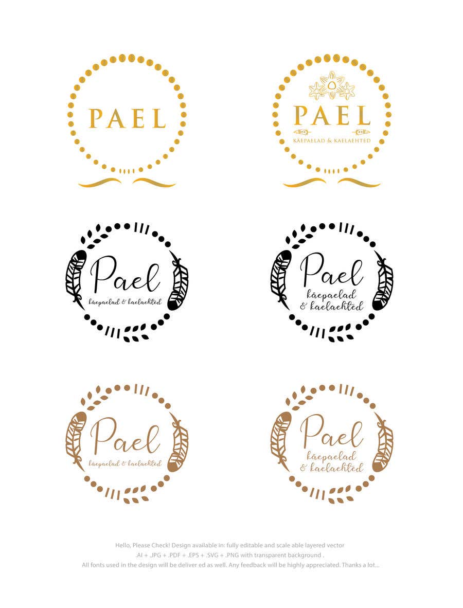 Bài tham dự cuộc thi #981 cho                                                 Design a logo for fashion accessories brand "Pael".
                                            