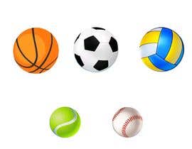 Nro 38 kilpailuun Create 5 digital sports balls - 19/07/2021 01:50 EDT käyttäjältä JoshuaLbon
