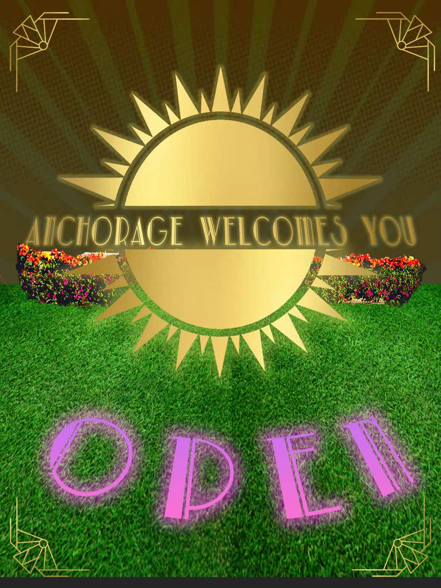 
                                                                                                            Penyertaan Peraduan #                                        57
                                     untuk                                         Create a Poster for my design concept - open for business - Anchorage Welcomes You
                                    