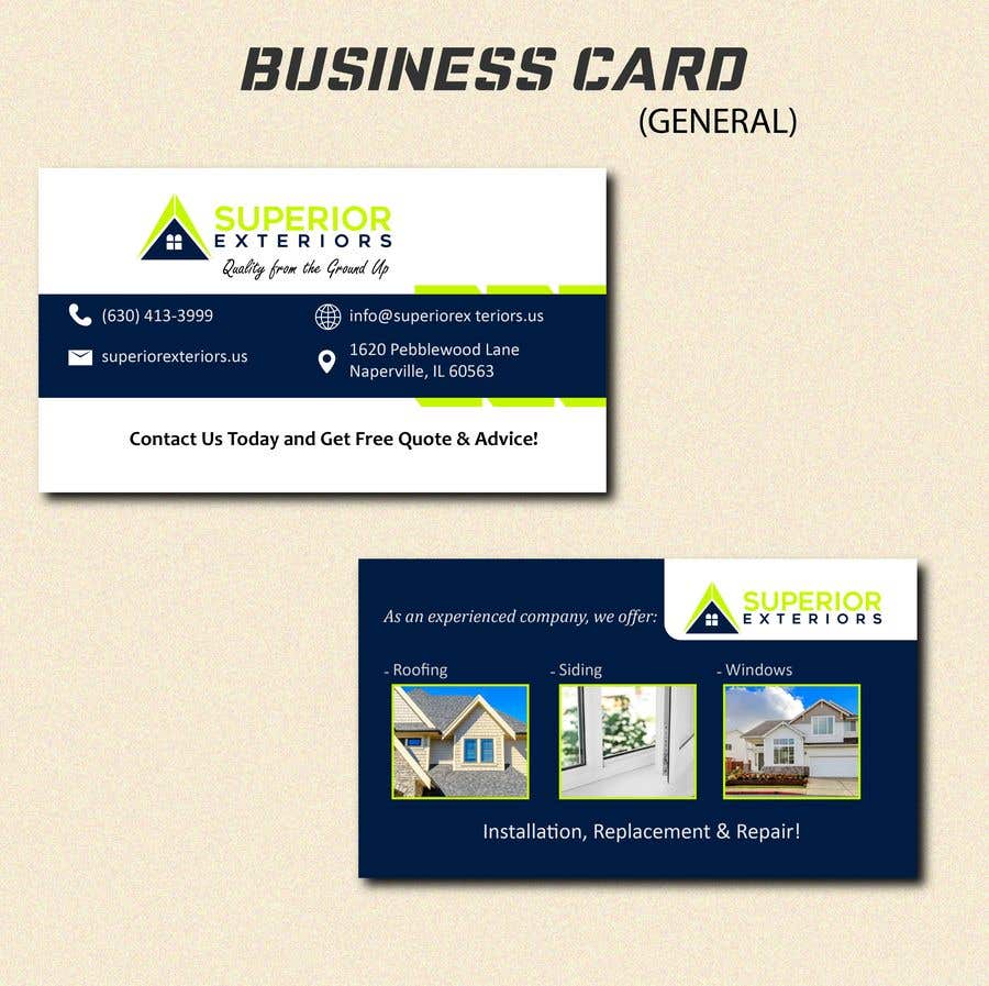 Contest Entry #460 for                                                 business cards for roofing company
                                            