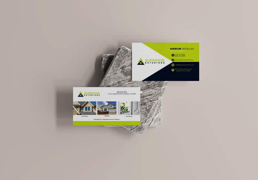 Kilpailutyö #418 kilpailussa                                                 business cards for roofing company
                                            