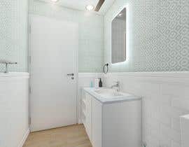 #19 cho Half bath interior design in 3d - coastal transitional design style bởi adelelkadery