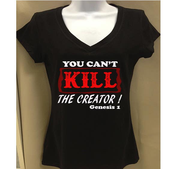 Proposition n°52 du concours                                                 Design a T-Shirt for you cannot kill the creator
                                            
