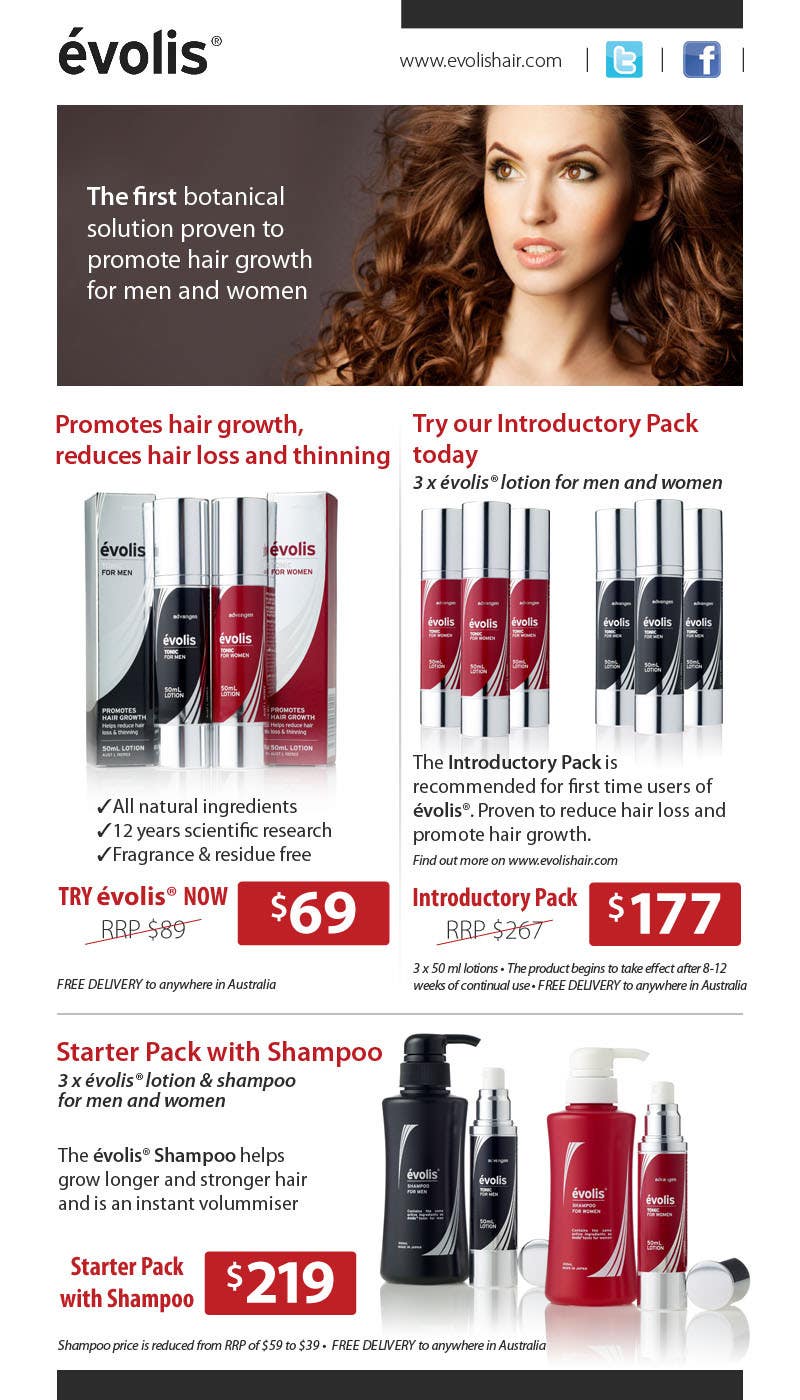 Contest Entry #14 for                                                 Design an email Flyer to market an amazing new hair regrowth product
                                            