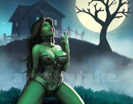 #88 for Green Witch-themed Art for Erotica Book Cover by artsbyjake