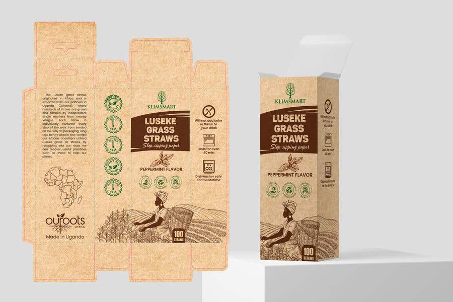 Bài tham dự cuộc thi #19 cho                                                 Packaging design contest for two different eco-friendly straws
                                            