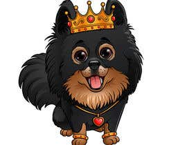 PPGrafico tarafından Graphic design of a female dog character, with a royalty theme, which will be used as a large graphic on a t-shirt. için no 236