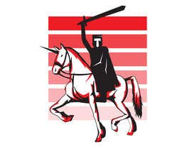 #340 para T-Shirt Illustration Knight Riding a Unicorn de albanasalman