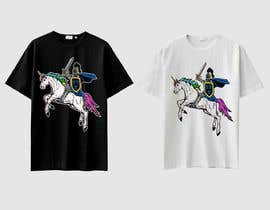 #352 para T-Shirt Illustration Knight Riding a Unicorn de feramahateasril