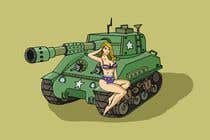 #46 for Bomber Betty on a tank by Mazensalama0