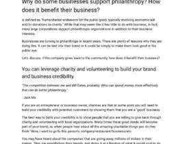 #18 for Philanthropy, Giving and gift in business Articles af GooglerzVA