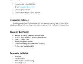 #36 cho Create an elegant CV/Resume for me bởi datareservers420