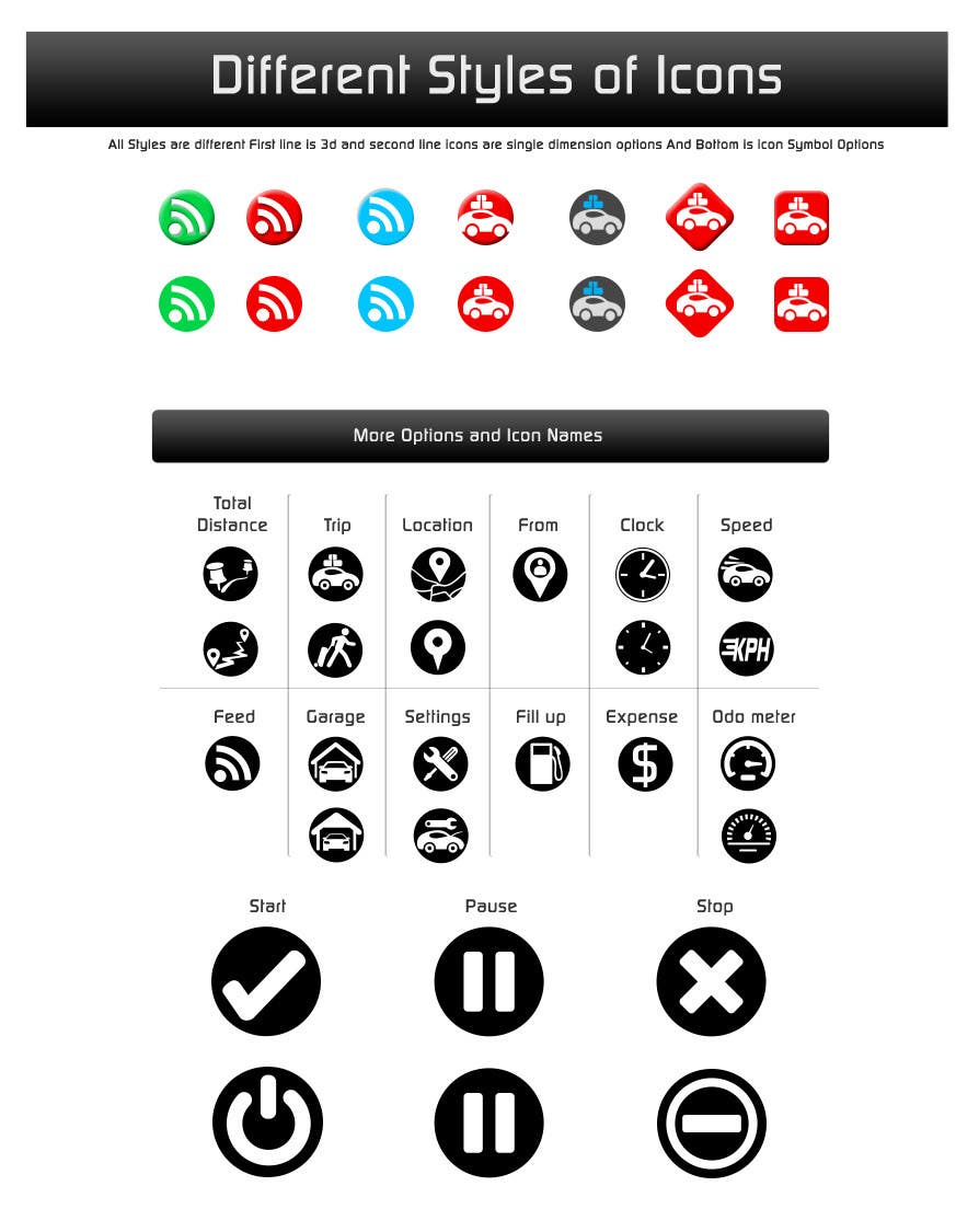 Proposition n°34 du concours                                                 Design Logo and 16 Icons for Android app.
                                            