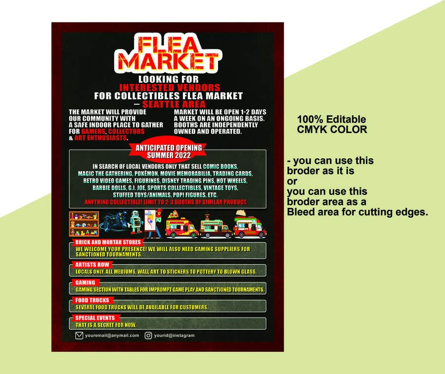 Contest Entry #75 for                                                 Design Quarter Page Flyer for Print/Online for New Flea Market in Seattle
                                            