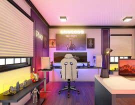 #75 cho Gaming/office room design bởi agungwm2313
