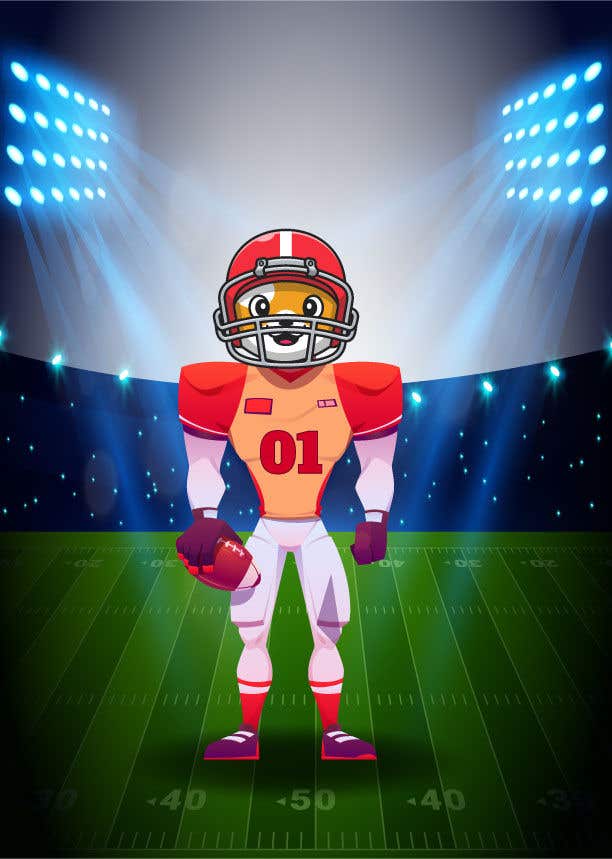 Proposition n°32 du concours                                                 build me a football shiba inu character
                                            