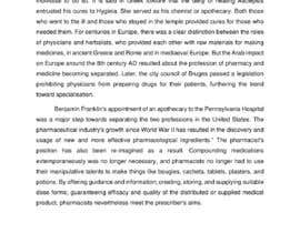 #16 для Pharmacy history with current practice от darwisysyed
