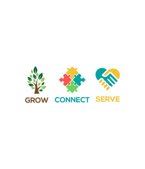 Bài tham dự cuộc thi #87 cho                                                 Symbols for connect, grow, and serve
                                            