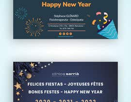 #9 cho 2 Cartas felices fiestas y Feliz años. 2 Cartes de Voeux joyeuses Fètes bởi MdHumayun0747