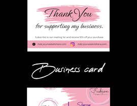 #58 for Business Card (2x3.5)&amp; Thank You card design (6x4) af ZiaulHaqueke
