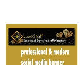 academydream524 tarafından Can you create a professional &amp; modern social media banner for a luxury staffing agency? için no 150