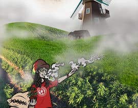 Nro 22 kilpailuun Photoshop a Drawing of a Cannabis Landscape in to Photo Realism Poster käyttäjältä aminnaeeni