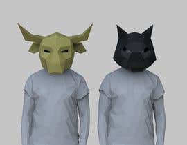 #21 для 2x Lowpoly 3d modelling of head masks Wolf and Bull от chie77