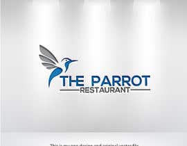 #200 untuk Minimalist modern logo design for restaurant named: The parrot restaurant oleh sabujmiah552