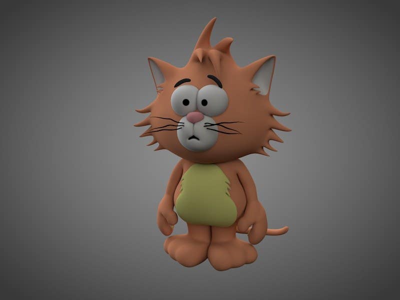 Penyertaan Peraduan #16 untuk                                                 Design a cute 3D animatable characters based on our cat.
                                            