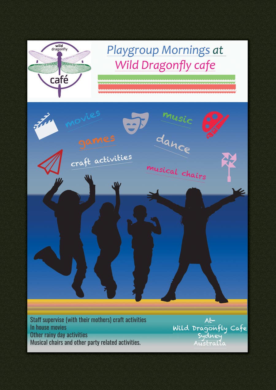 Konkurrenceindlæg #5 for                                                 Design a Flyer for Cafe for Pop Up Playgroup Activities
                                            