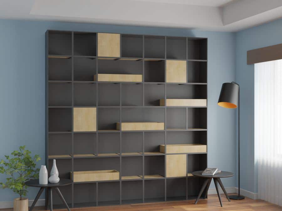 Penyertaan Peraduan #4 untuk                                                 Contemporary Stand Bookshelf with Doors/Cabinet
                                            