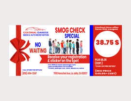 #14 for Coupon design for a service(Smog check) Design in Adobe illustrator or photoshop(Attached sample) by shkembilorena