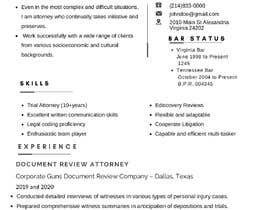 #28 for 3 resumes for a lawyer by AnushkaTyagi199
