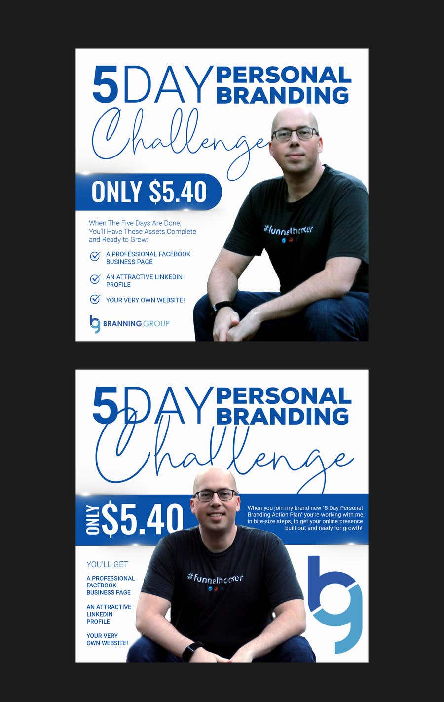 
                                                                                                                        Конкурсная заявка №                                            94
                                         для                                             Facebook Ad for “5 Day Personal Branding Challenge”
                                        