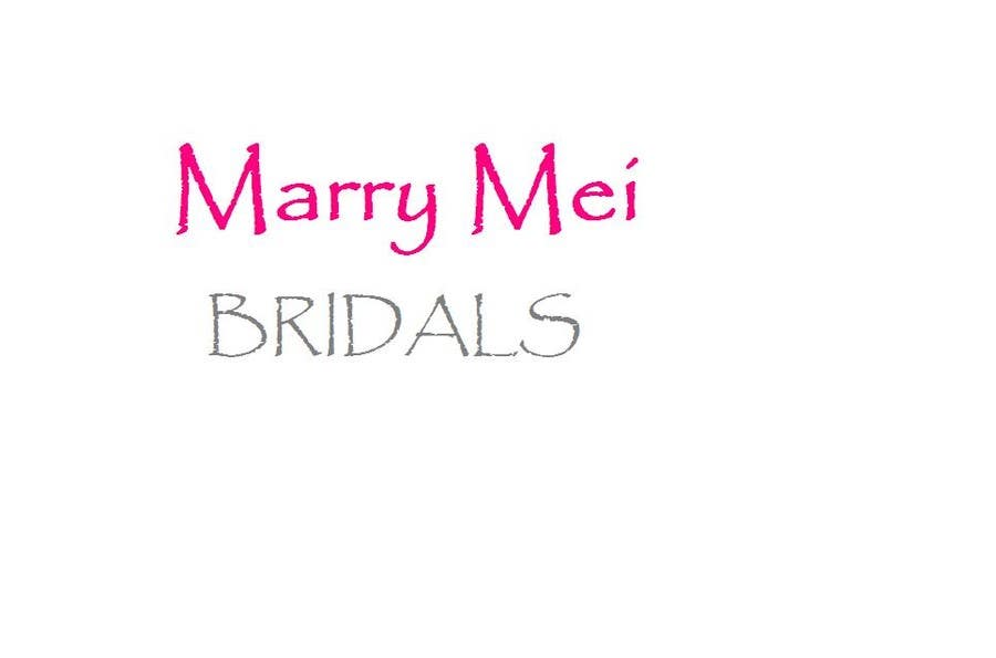 Proposition n°115 du concours                                                 FIND A GOOD NAME FOR MY WEDDING DRESS BRAND
                                            
