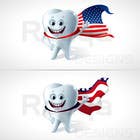 Proposition n° 8 du concours Illustration pour Tooth with American flag