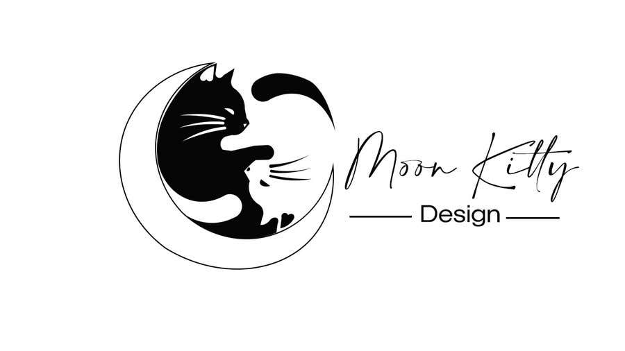 Participación en el concurso Nro.253 para                                                 Logo for website "Moon Kitty Design"
                                            