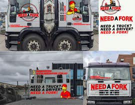 #90 for Signwriting layout for truck by manugomez95