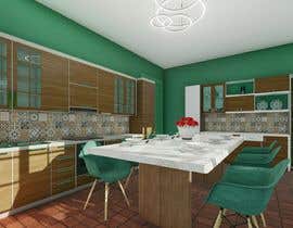 noureddinedz90 tarafından I need a 3D kitchen inside pictures of a house in different point of view için no 65