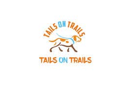 Nro 205 kilpailuun &quot;Tails on Trails&quot; Dog walking Business Logo käyttäjältä arifhusssaineu