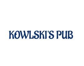 Nro 45 kilpailuun Logo for Kowalski&#039;s pub käyttäjältä Towhidulshakil