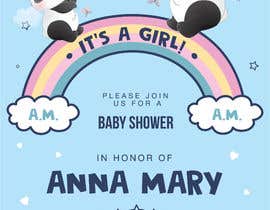 nº 8 pour Baby Shower Invitation Card par shohidul1 