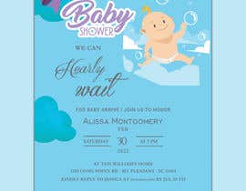 nº 18 pour Baby Shower Invitation Card par refatbellal2014 