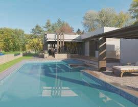 #26 for 3d rendering of a pool villa with interior/exterior by MouhabMohammed