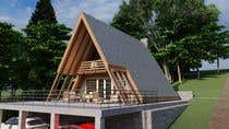 3D Modelling Konkurrenceindlæg #83 for Architecture design for a A-Frame house on a mountain
