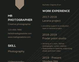 #28 untuk Build a photography resume oleh Sandeep2418