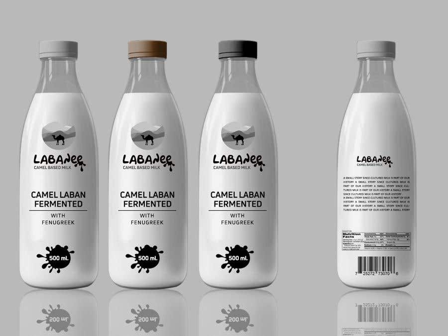 Penyertaan Peraduan #260 untuk                                                 bottle label design for a cultured milk based product
                                            