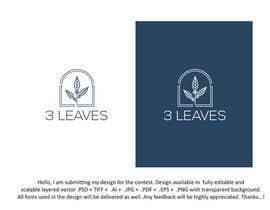 Nro 1162 kilpailuun 3 leaves logo käyttäjältä farhana6akter