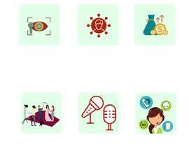 #6 I need someone to design 6 square Icons részére AmiraFarghaly7 által