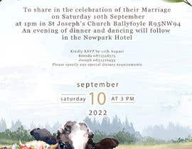 Nro 31 kilpailuun Wedding Card Invite - 02/07/2022 02:53 EDT käyttäjältä Amirmk360